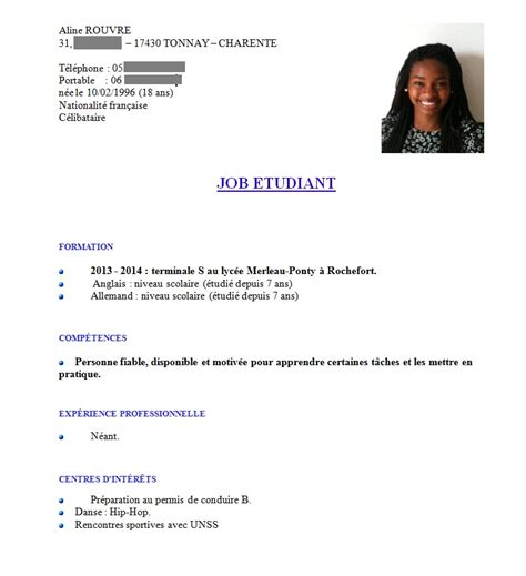 cv pour ado|Guide pour rédiger un CV dadolescent de 15 ans et exemple